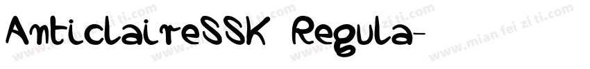 AnticlaireSSK Regula字体转换